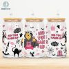 No You Hang Up 16oz Libbey Glass Can Wrap | Horror Pooh Glass Can Wrap Png | 16oz Libbey Glass Can Wrap | Winnie The Pooh Halloween