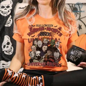 Horror Nights Universal Studio Shirt, Horror Nights Universal Studios PNG, Horror Characters Halloween, Scary Movie, Universal Studios Halloween Trip, Sublimation Designs
