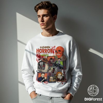 Halloween Horror Nights Universal Studios PNG – Horror Characters, Scary Movie Shirt, Universal Studios