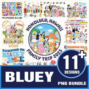 " 11+ Bundle Bluey dog Bundle Png | Blue dog Family Bundle | Bluey Cartoon PNG Bundle | Blue dog All Characters PNG, Instant Download "