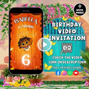 Encanto Birthday Video Invitation, Encanto Invitation Video Editable Canva Template, Madrigal Invitation Video, Digital Invitation