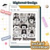 Horror Movie Killers Mugshots PNG, Scary Halloween Party Design, Horror Fan Sublimation Gift Horror Movie Killers Mugshots PNG, Scary Halloween Party Design, Horror Fan Sublimation Gift