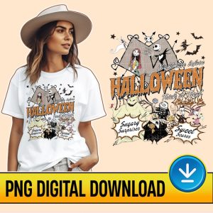 The Nightmare Before Christmas PNG Digital, Jack And Sally Oogie Boogie PNG, Horror Halloween Party Fall Season, Sublimation Download