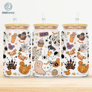 Disney Mickey and Friends Halloween Design | Halloween Libbey Png | Mickeys Not So Scary PNG | Halloween Sublimation Designs | Halloween Masquerade