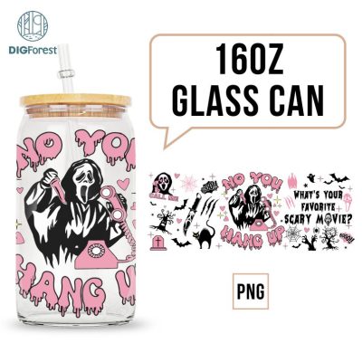 No you hang up 16oz glass can wrap, No You Hang Up Png, Halloween Horror Full Wrap For Libbey Can, Scary Movies Glass Can Wrap,Digital Print No you hang up 16oz glass can wrap, No You Hang Up Png, Halloween Horror Full Wrap For Libbey Can, Scary Movies Glass Can Wrap,Digital Print