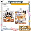 Disney Mickey’s Not-So-Scary Halloween 2025 PNG – Family Trip Shirt, Mickey & Friends, Disneyland Halloween PNG