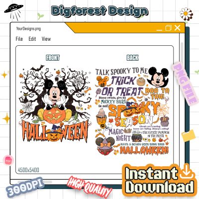 Disney Mickey’s Not-So-Scary Halloween 2025 PNG – Family Trip Shirt, Mickey & Friends, Disneyland Halloween PNG