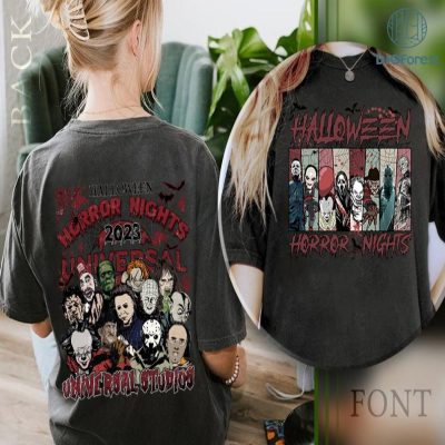 Halloween Horror Nights Universal Studios Shirt | Halloween Horror Nights Universal Studios Png | Horror Characters Halloween Shirt | Scary Movie Shirt | Universal Studios 2023 Png