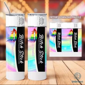 Bitch Stick Rainbow | Protection againt bitchs & hoes | Chapstick | Tumbler designs | Elimantes hoes | Just Fuck off scent | Tumbler png | Download