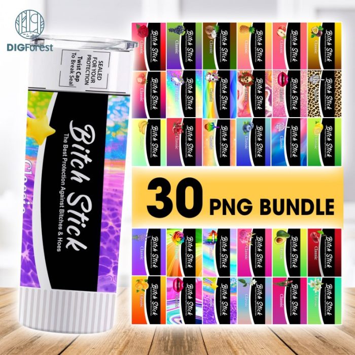 Bitch Spray Bundle 30+ Designs, Bitch Be Gone 20oz Tumbler Wrap PNG File For Sublimation, Rainbow Bitch Spray, Tumbler PNG, Download PNG