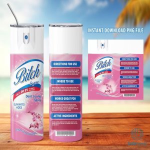Bitch Spray Png Designs, Bitch Be Gone Orchid 20oz Tumbler Wrap PNG File For Sublimation, Rainbow Bitch Spray, Tumbler PNG, Download PNG