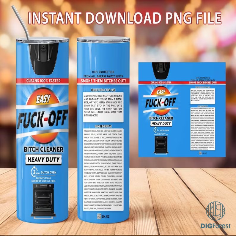 Easy FUCK OFF! original Png Tumbler Bundle | F*CK Spray Tumbler Designs | Fuck off scent 20 Oz | Funny spray | Instant Download
