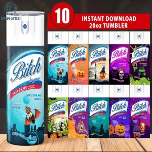 Halloween Tumbler Wrap Bundle, 20 oz Skinny Tumbler Sublimation Design, Digital Download, Straight & Tumbler Wrap PNG, Spooky Fall PNG