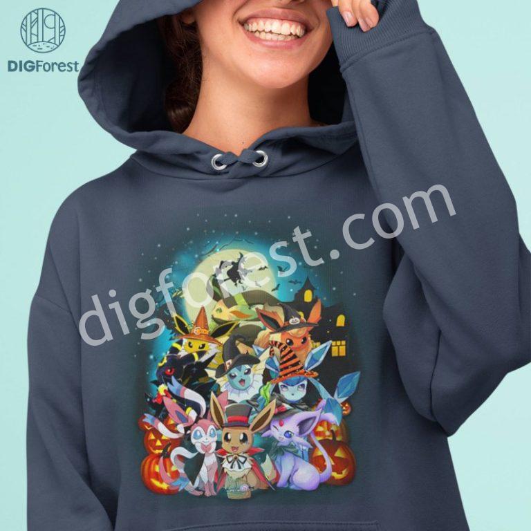 Eevee PNG, Eeveelution Shirt, Eevee Evolutions Shirt, Eevee Halloween ...