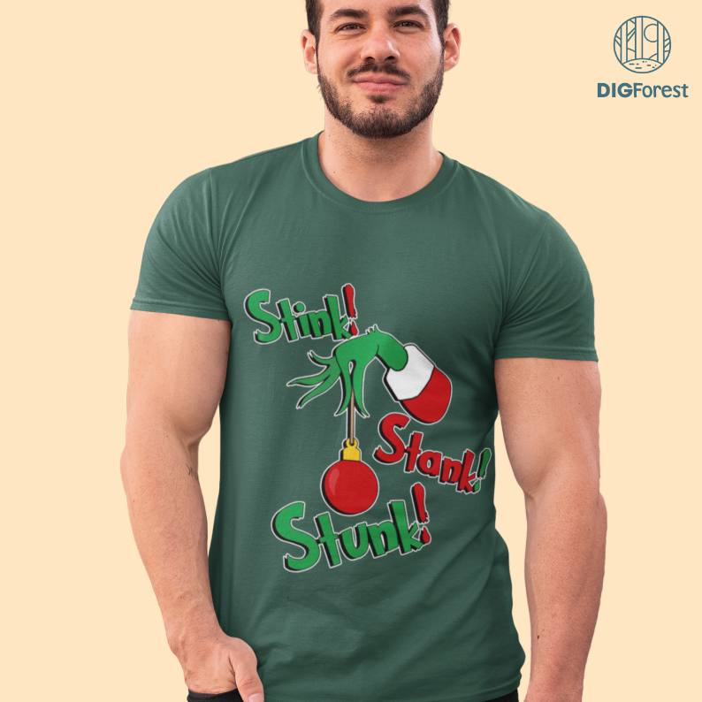 Stink Stank Stunk Christmas PNG Sublimation Design | Grinch Christmas | Christmas Grinch PNG | Merry Christmas Sweatshirt | Instant Download
