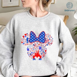 Disney Minnie Mouse 4th of July PNG, Freedom PNG, Independence Day png, 4th of July Shirt, Minnie Mickey png, Instant Download