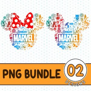Disney Mickey Avengers PNG, Avengers Superhero, Couple Shirts, Matching Family Shirts, Superhero Squad Symbol Group Matching, Sublimation Designs