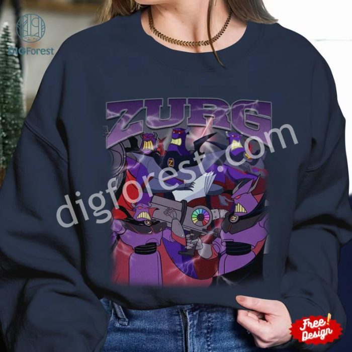 Disney Emperor Zurg Vintage Graphic Png, Emperor Zurg Toy Story Homage TV Shirt, Emperor Zurg Villain Bootleg Rap Png, Graphic Tees For Women, Instant Download