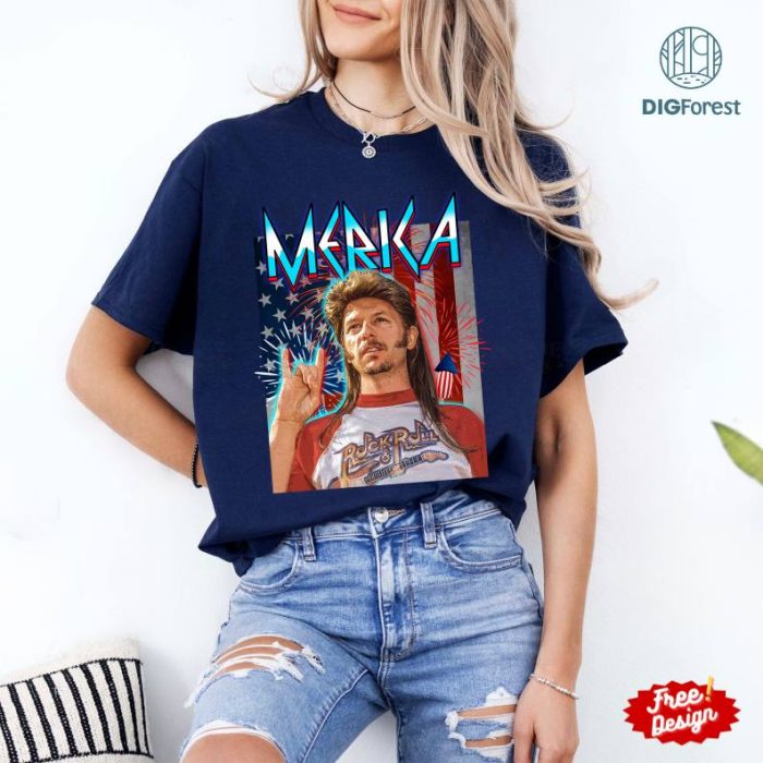 Joe Dirt Merica PNG, Funny 4th Of July PNG, Joe Dirt Patriotic PNG Prints On Shirt