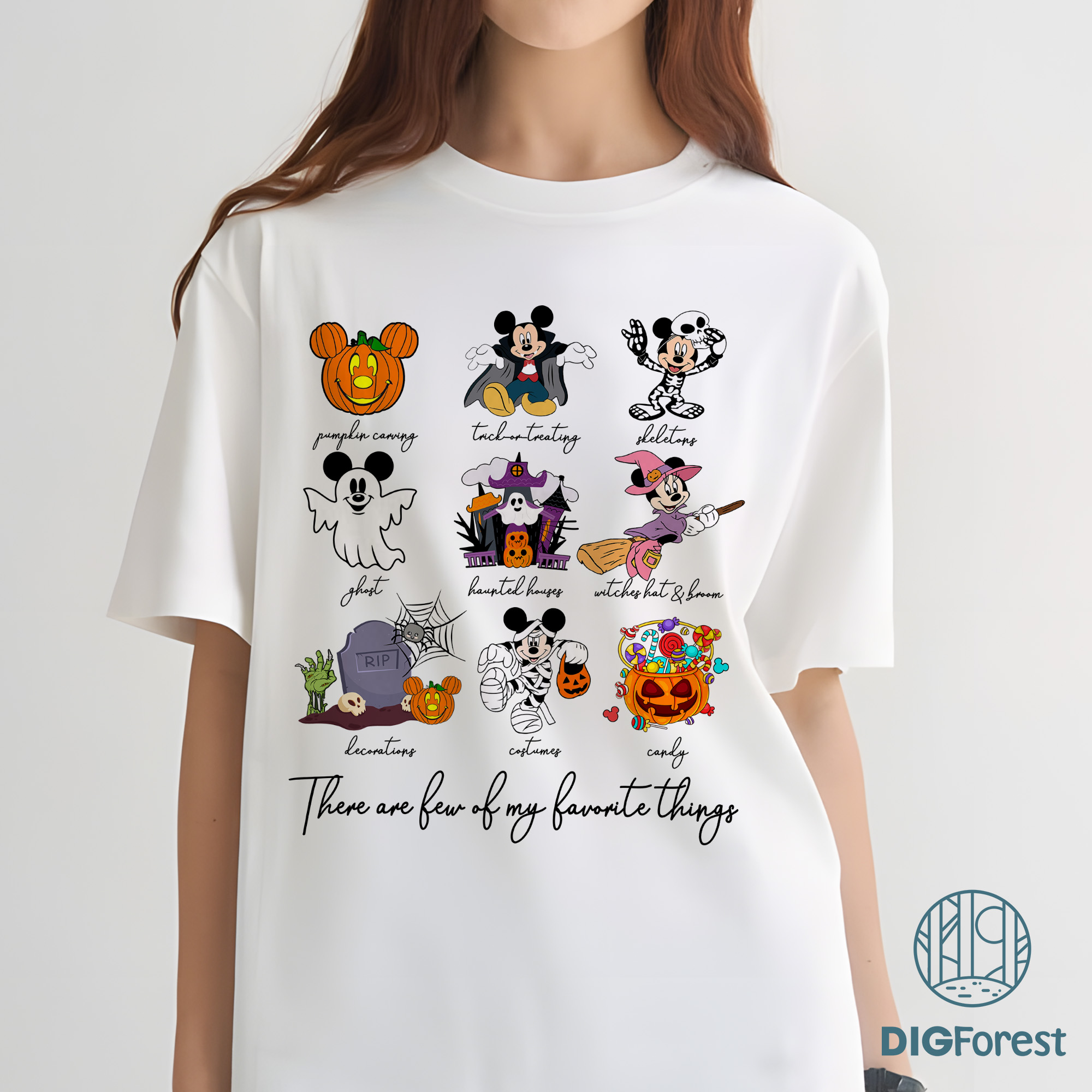 Disney Mickey Minnie Halloween Shirt - These Are A Few Of My Favorite Things, Halloween Gifts, Mickey Skeleton Tee Disney Mickey Minnie Halloween Shirt - These Are A Few Of My Favorite Things, Halloween Gifts, Mickey Skeleton Tee