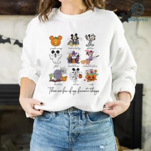Disney Mickey Minnie Halloween PNG, These Are A Few Of My Favorite Things, Halloween Gifts, Mickey Skeleton, Sublimation Designs, Instant Download