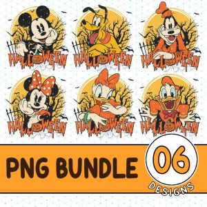 Disney Mickey's Not So Scary Bundle Design, Disneyland Halloween PNG, Halloween Party Shirt, Halloween Group Shirts, Mickey and Friends Shirt, Sublimation Design