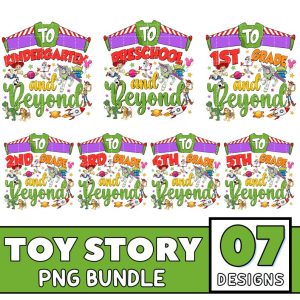 Disney Toy Story Back To School Png | Disneyland To School and Beyond Png | Toy Story First Day Of School Png | Kindergarten Kids Digital Files