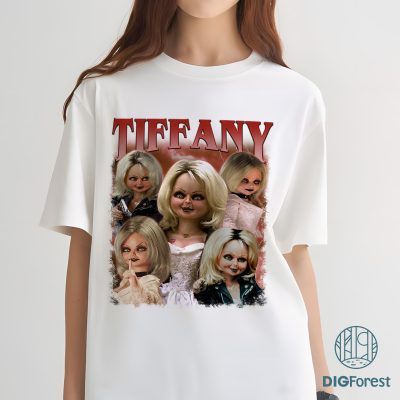 Tiffany Child's Play Vintage Graphic Shirt - Child's Play Homage, Horror Movie Bootleg Rap Tee, Halloween Scary Outfit