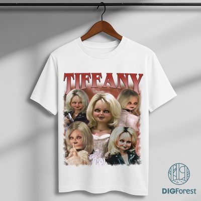 Tiffany Child's Play Vintage Graphic Shirt - Child's Play Homage, Horror Movie Bootleg Rap Tee, Halloween Scary Outfit Tiffany Child's Play Vintage Graphic Shirt - Child's Play Homage, Horror Movie Bootleg Rap Tee, Halloween Scary Outfit