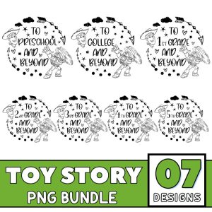 Disney Toy Story Preschool Png | Woody and Buzz Graduation 2023 | Toy Story Back To School Png | Toy Story First Day Of School Digital Files