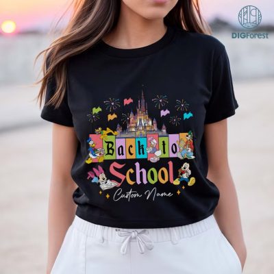 Magic Kingdom 1St Day Of School Png, Mickey And Friends Back To School Shirt, My First Day Of School, Back To School Design, Instant Download
