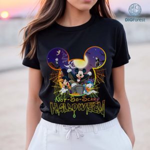 Disney Not So Scary Halloween PNG, The Nightmare Before Christmas, Mickeys Not So Scary PNG, Trick Or Treat, Spooky Vibes Digital Download