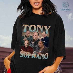 Tony Soprano Vintage 90s Shirt, Homage Vintage PNG File, Instant Download, Sublimation Designs, Movie Character, Birthday Gifts