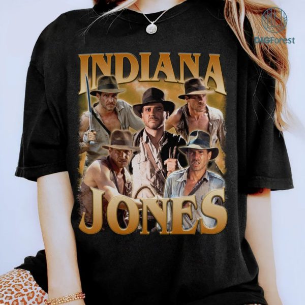Indiana Jones Design | Indiana Jones Vintage Png | Homage Indiana Jones Movie Shirt | Indiana Jones and the Dial of Destiny | Digital Download