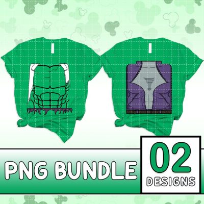 Incredibles Hulk Costume Png Files | Hulk And She Hulk Costume | Avengers Costume Bundle Png Superhero Cosplay Family Halloween Costume 2023