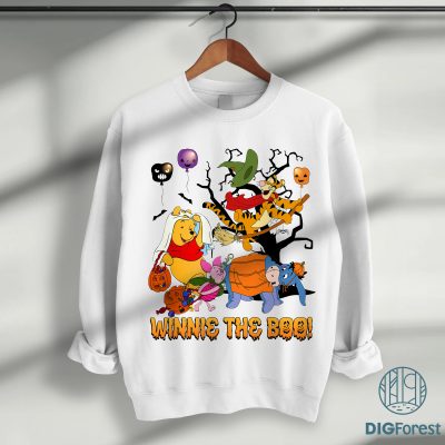Disney Winnie The Boo Halloween Shirt - Pooh Halloween Graphic Tee, Winnie Pooh Spooky Vibes, Funny Halloween Outfit
