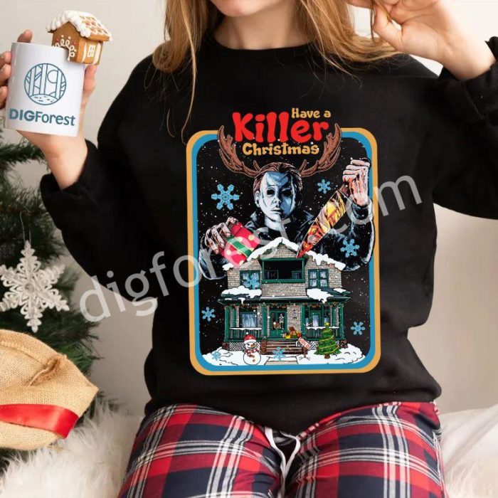 Michael Myers Christmas Shirt, Halloween Christmas Gift, Sublimation Design, Instant Download, Horror Christmas Shirt, Unique Xmas Gift