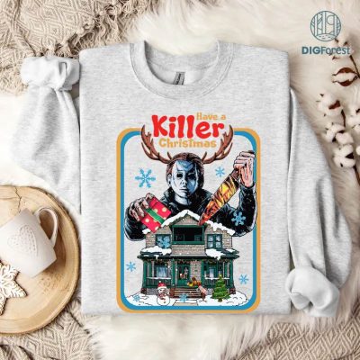 Michael Myers Christmas Shirt, Halloween Christmas Gift, Sublimation Design, Instant Download, Horror Christmas Shirt, Unique Xmas Gift