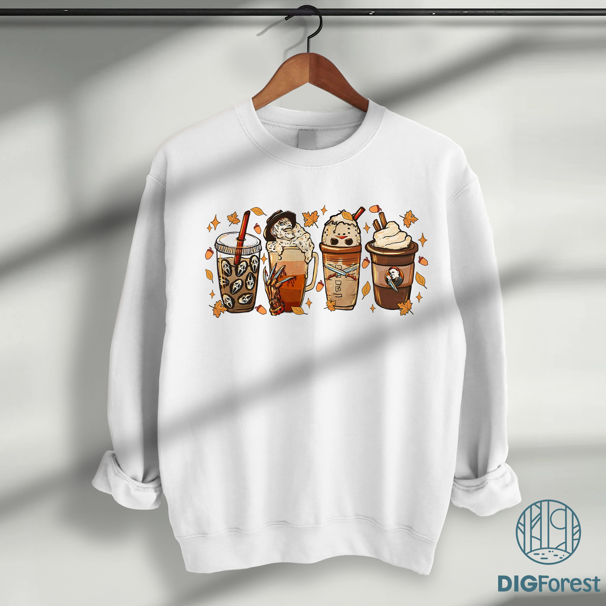 Horror Killers Coffee Shirt – Scary Movie Characters Tee, Hand-Drawn Halloween Coffee PNG, Horror Movie Shirt Horror Killers Coffee Shirt – Scary Movie Characters Tee, Hand-Drawn Halloween Coffee PNG, Horror Movie Shirt