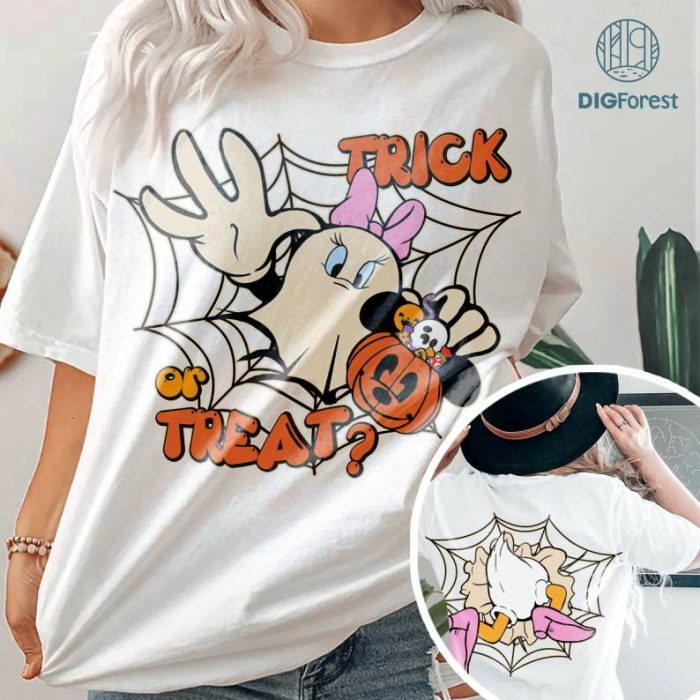 Disney Trick Or Treat Halloween Sublimation | Daisy Duck Halloween PNG | Magic Kingdom Daisy PNG | Daisy Duck Trick Or Treat Halloween Clipart