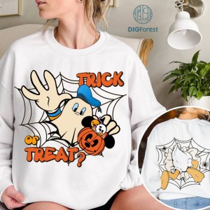Disney Donald Duck Halloween PNG Design | Magic Kingdom Donald Duck PNG | Trick Or Treat Halloween Sublimation Shirt | Spooky Season | Halloween PNG