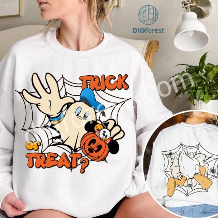 Disney Donald Duck Halloween PNG Design | Magic Kingdom Donald Duck PNG | Trick Or Treat Halloween Sublimation Shirt | Spooky Season | Halloween PNG