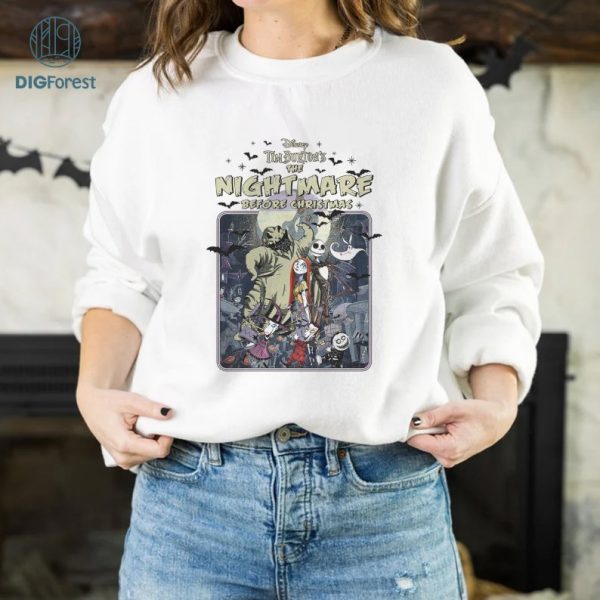 Nightmare Before Christmas Png, Jack Skellington Sally Shirt, Halloween Digital Download, Horror Halloween Gifts,Oogie Boogie Shirt, Disneyland Shirt