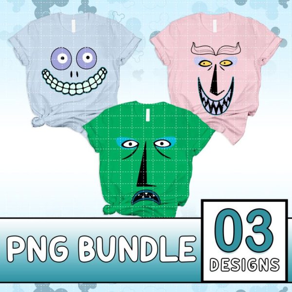 Shock, Lock and Barrel Costume Png | Nightmare Before Christmas Png | Oogie Boy Costume Family Costume Png | Family Halloween Costume Png
