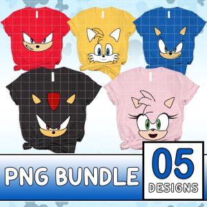 Sonic the Hedgehog Costume Png File | Sonic Costume Png | Miles Tails Prower Amy Rose Costume Png | Matching Family Halloween Costume Png