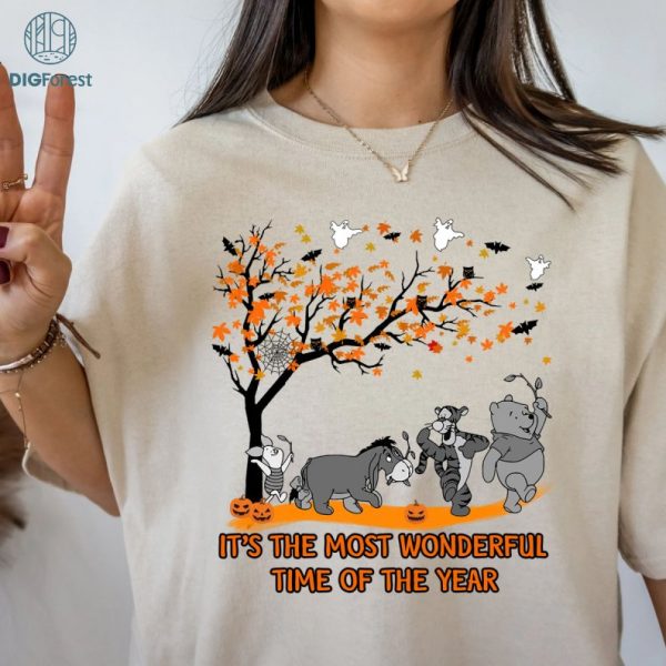 It's the Most Wonderful Time of the Year Halloween Png, Disney Pooh Halloween Shirt, Pooh Halloween Png, Instant Download