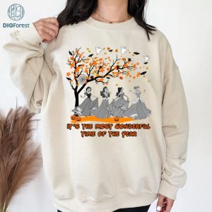 "It's the Most Wonderful Time of the Year Halloween Png, Princess Halloween Png, Princess Halloween Shirt, Instant Download "