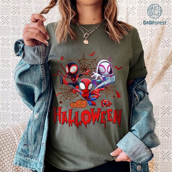Vintage Spiderman Halloween Pumpkin PNG, Spidey Halloween Shirt, Avengers Halloween Matching Instant Download, Halloween Png