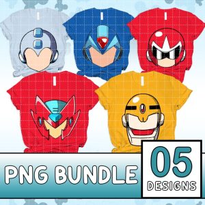MegaMan Costume Png | Mega Man Costume Png | Mega Man Video Game Halloween Costume Png | Matching Family Halloween Costume Png Files