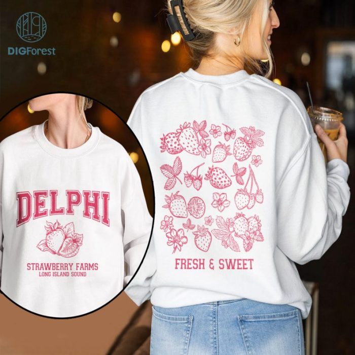 Delphi Strawberry Farm Long Island Png | Fresh and Sweet Shirt | Percy Jackson the Olympians Png | Bookish shirt Book lover Shirt bookworm | Instant Download